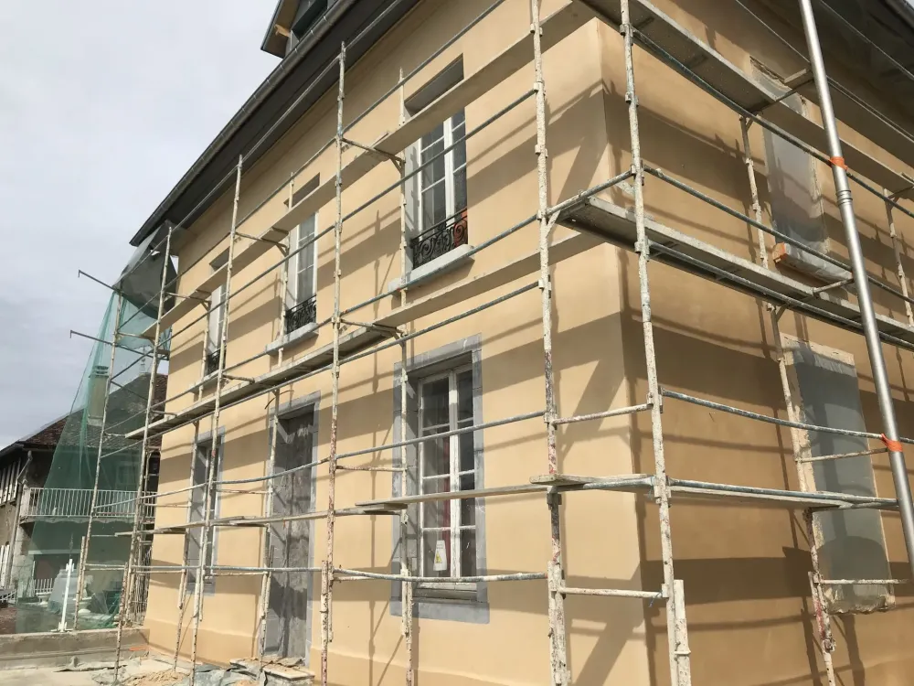 Enduit à la chaux près de Barberaz 